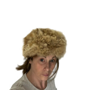 Super Cool Beige Winter Fur Hat